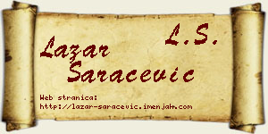 Lazar Saračević vizit kartica